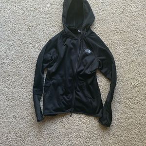 Black north face zip up